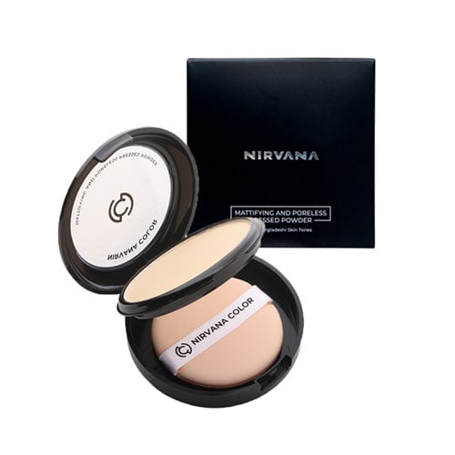 Nirvana Mattifying And Poreless Pressed Powder 15g - P02 Light Beige
