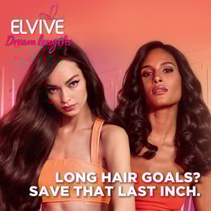 L'Oreal Paris Elvive Dream Lengths No Haircut Cream Leave-In Conditioner For Long & Damaged Hair 200ml •