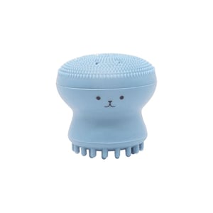 Kiss Lovely Octopus Shape Silicon Face Cleansing Scrubber - Baby Blue