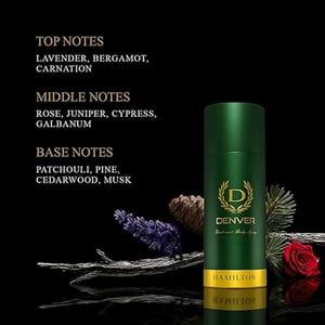 Denver Hamilton Deodorant Body Spary For Men 150ml  •