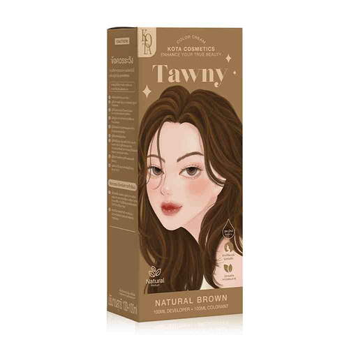 Kota Tawny Hair Color 100ml - Natural Brown •