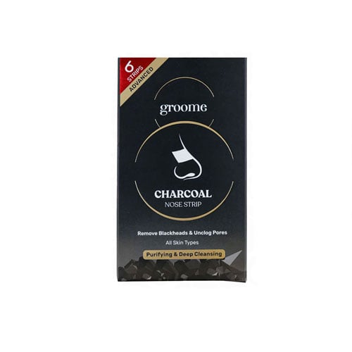 Groome Charcoal Black Head Remover Nose strips 6 strips