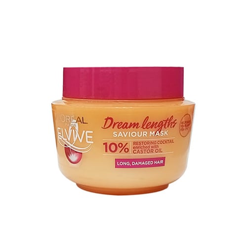 L'Oreal Paris Elvive Dream Lengths Saviour Hair Mask For Long Damaged Hair 300ml •