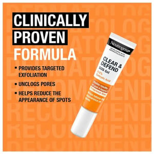 Neutrogena Clear & Defend Sos Gel For Spot Prone Skin 15ml