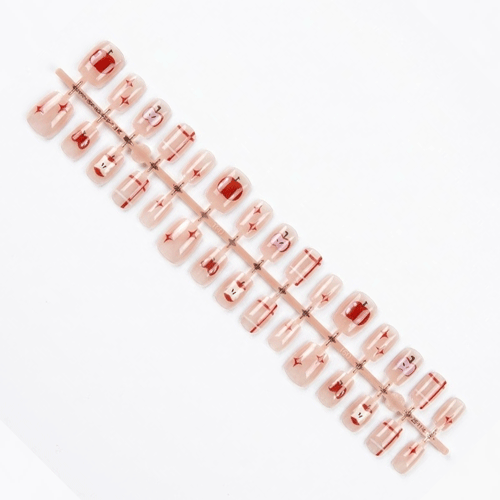 Premium False Nails 30pcs - Sparkle Apple