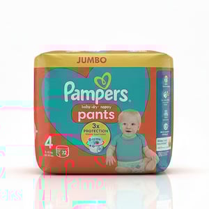 Pampers Jumbo Pack (Pant System) Size 4 (9-15KG) 72pcs •
