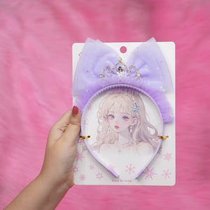 Stoned Crown Headband For Baby Girls - Purple