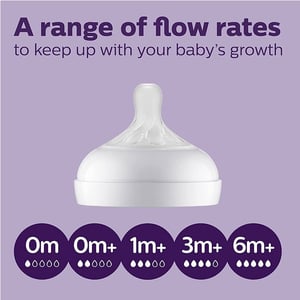 Philips Avent Natural Response Baby Bottle 260ml - 1m+ (9646)