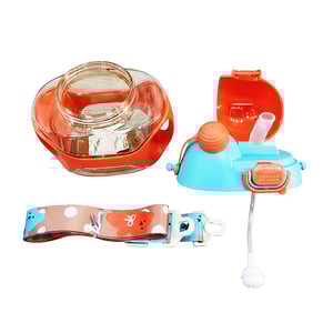AVEAT Water Bottle With Handle & Strap For Baby (0m+) - Orange
