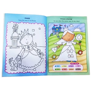 Squiggle Baby Colour And Sticker Activity Book - Princess