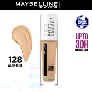 Maybelline New York Super Stay Active Wear 30H Foundation 30ml - 128 Warm Nude▪