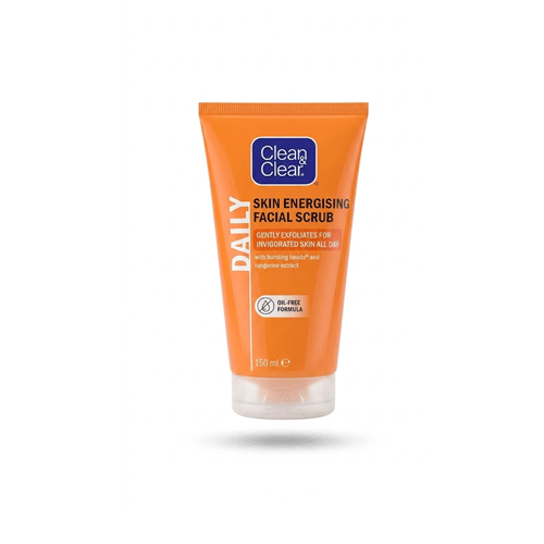 Clean & Clear Daily Skin Energising Facial Scrub 150ml •