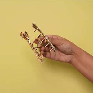 Bow Shape Metal Hair Clip -  Till Green