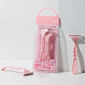 LMLTOP Fashion Makeup Comfort & Portable Razor 2pc - Pink