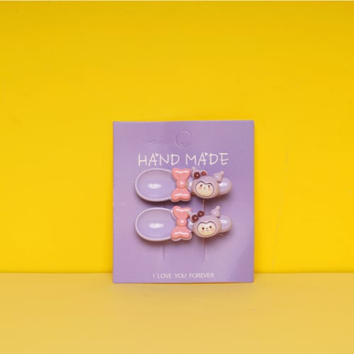 Baby Spoon Shape Clip - Levender Kuromi