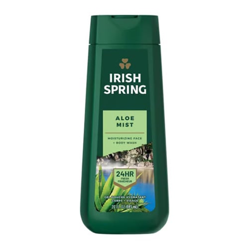 Irish Spring Moisturizing Face + Body Wash 591ml - Aloe Mist•