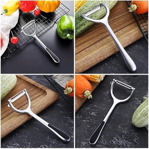 Stainless Steel Fruit & Vegetable Peeler - Silver