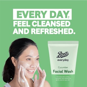 Boots Everyday Cucumber Facial Wash 150ml •