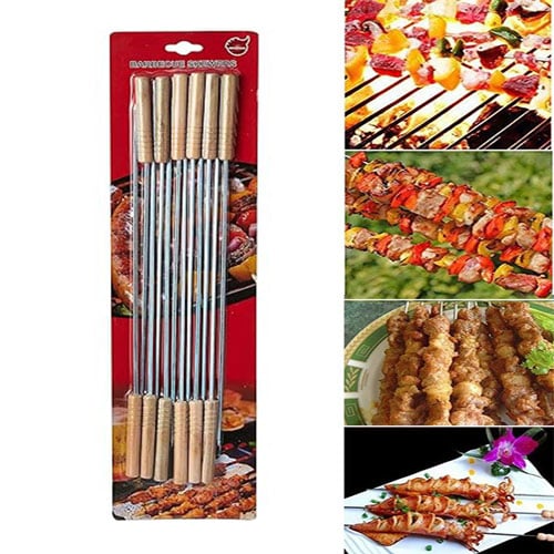 Stainless Steel Barbecue Skewers 12pcs