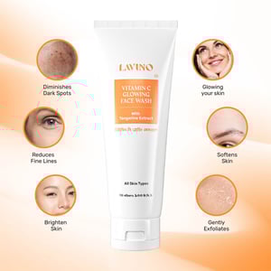Lavino Vitamin C Glowing Face Wash With Tangerine Extract 100ml