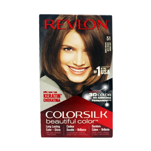 Revlon ColorSilk Beautiful 3D Hair Color - 51 Light Brown  •