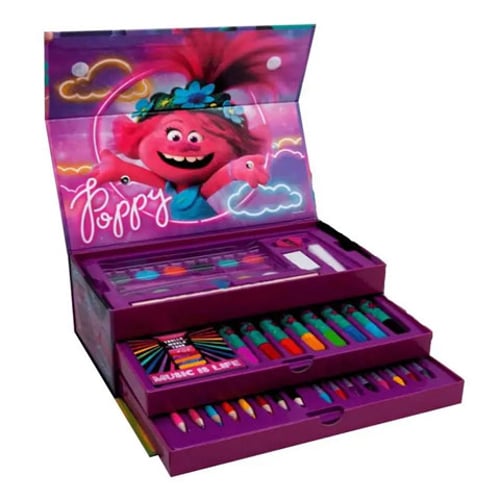 Trolls World Tour Coloring Box 30 piece - Poppy