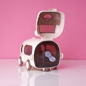 Cute Bus Water Pot For Kids - Cream