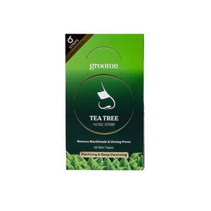 Groome Tea Tree Purifying And Deep Cleansing Nose Strip 6 Strips