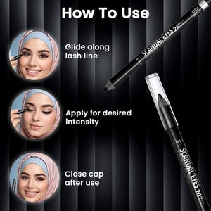 Rimmel London Scandal'Eyes Waterproof Kohl Kajal 1.3g - 001 Black