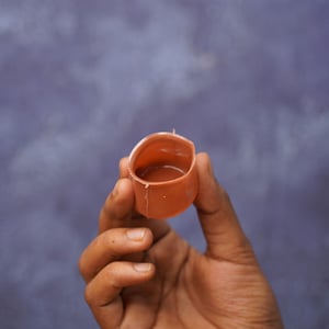 Round Shape Silicone Chair Leg Cover 4pcs - Dark Tan