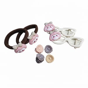 Baby Hair Accessories 8pcs Set - Cute Girl