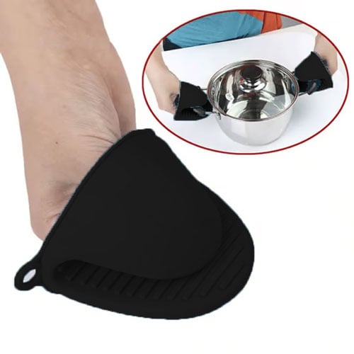 Silicone Heat Resistant Gloves 1 Pair - Black