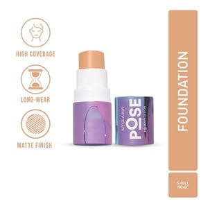 MyGlamm Pose HD Foundation 5g - FDT 06 Shell Beige