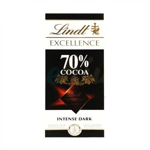 Lindt Excellence 70% Cocoa Intense Dark Chocolate 100g  •