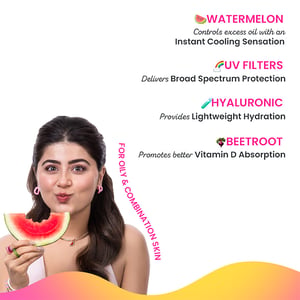 Dot & Key Watermelon Cooling Sunscreen with Hyaluronic Acid 80g - SPF 50+•