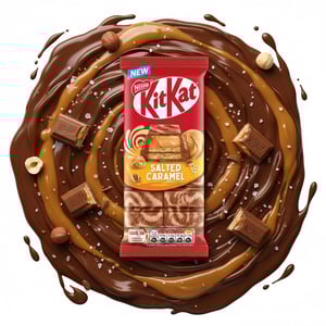 KitKat Salted Caramel Chocolate Bar 99g  •
