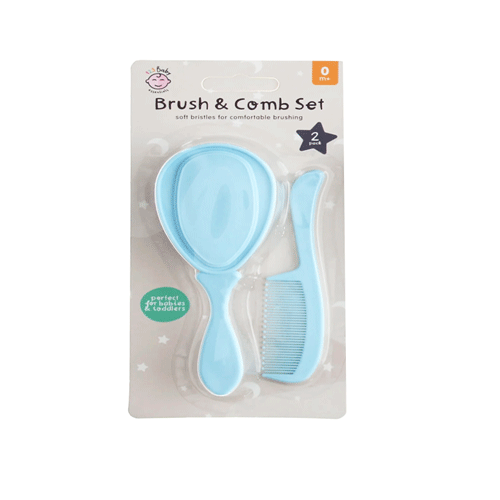 123 Baby Brush And Comb Set - Sky Blue