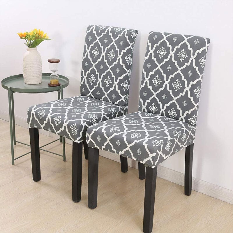 knitted Elastic Chair Cloth Cover - Gray