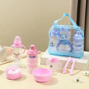 New Born Baby Feeding Set - Pink