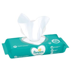Pampers Sensitive Fragrance Free Baby Wipes - 52 Wipes