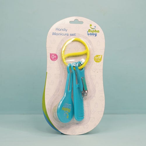 Alpha Baby Handy Manicure Set - Light Sea Green