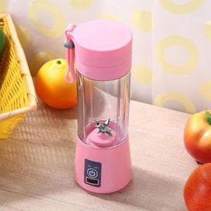 Portable Electric & Rechargeable Battery Juice Blender - Pink