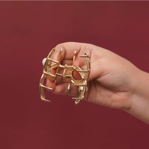 Chanel Style Metal Hair Clip - Golden