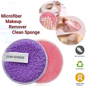 Clean Sponge Makeup Remover Puff - Violet