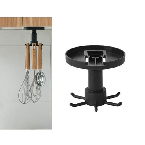 Adhesive Rotating Kitchenware Storage Rack (301176)