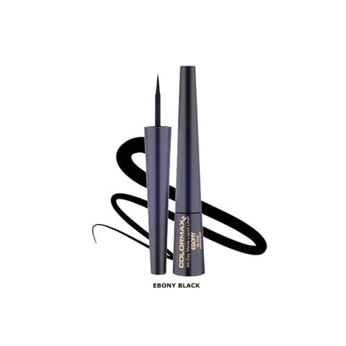 Colormax All-Day Matte Waterproof Liquid Liner 2.5ml - Ebony Black