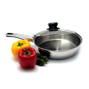 SKB Frying Pan with Glass Lid - 22cm