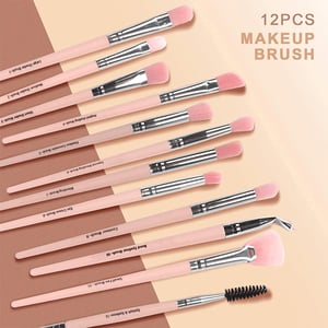 MAANGE Makeup Brush 12pcs - Pink