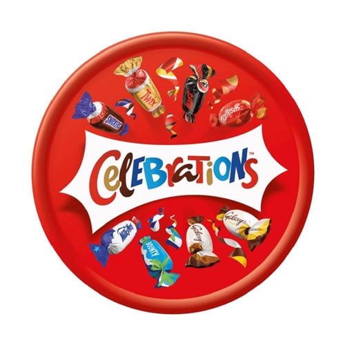 Celebrations Chocolate Tub 500g  •