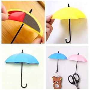 Umbrella key Hanger - Sky Blue Bright Green Purple
